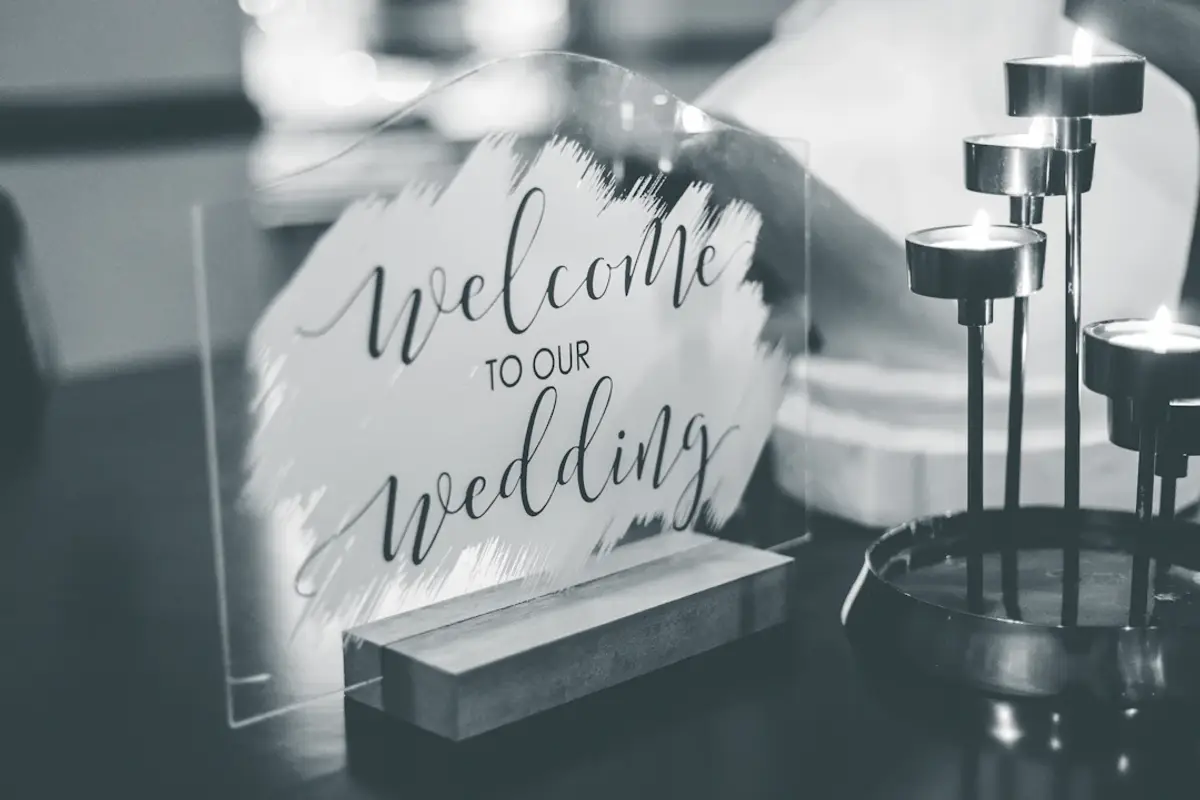 a simple wedding website
