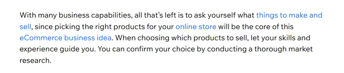 Wix SEO pillar internal linking and cross-referencing