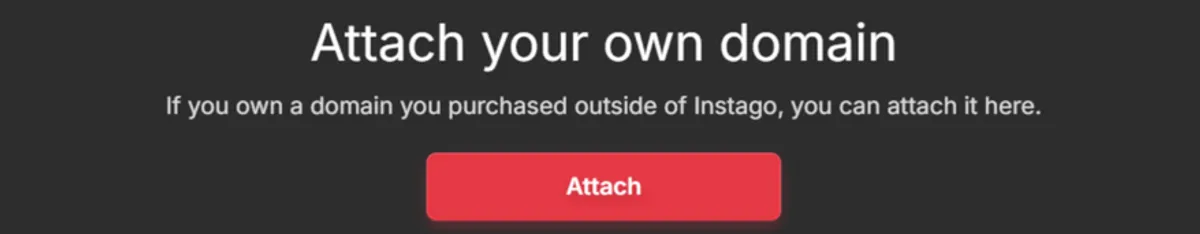 Domain attach Instago