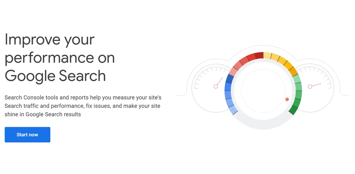 How to add page to Google Search Console - login screen